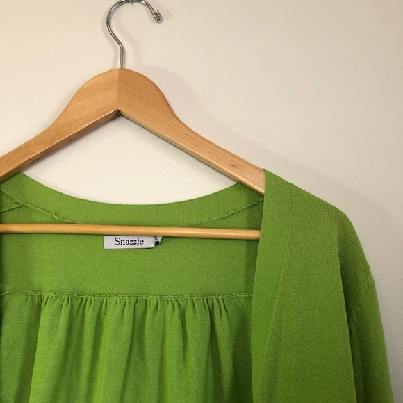 SNAZZIE / Green / lightweight / summer cardigan! - Picture 3 of 8